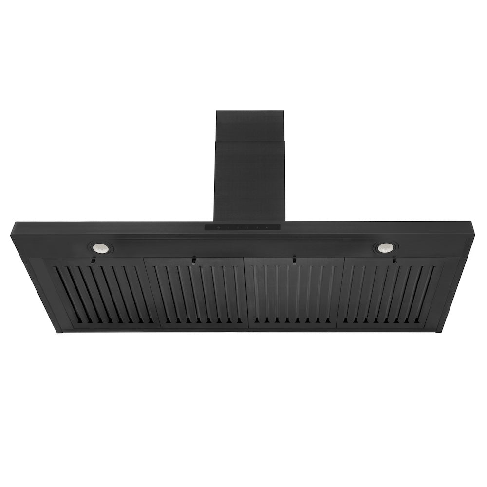 ZLINE 42 in. Convertible Vent Wall Mount Range Hood in Black Stainless Steel (BSKBN-42)