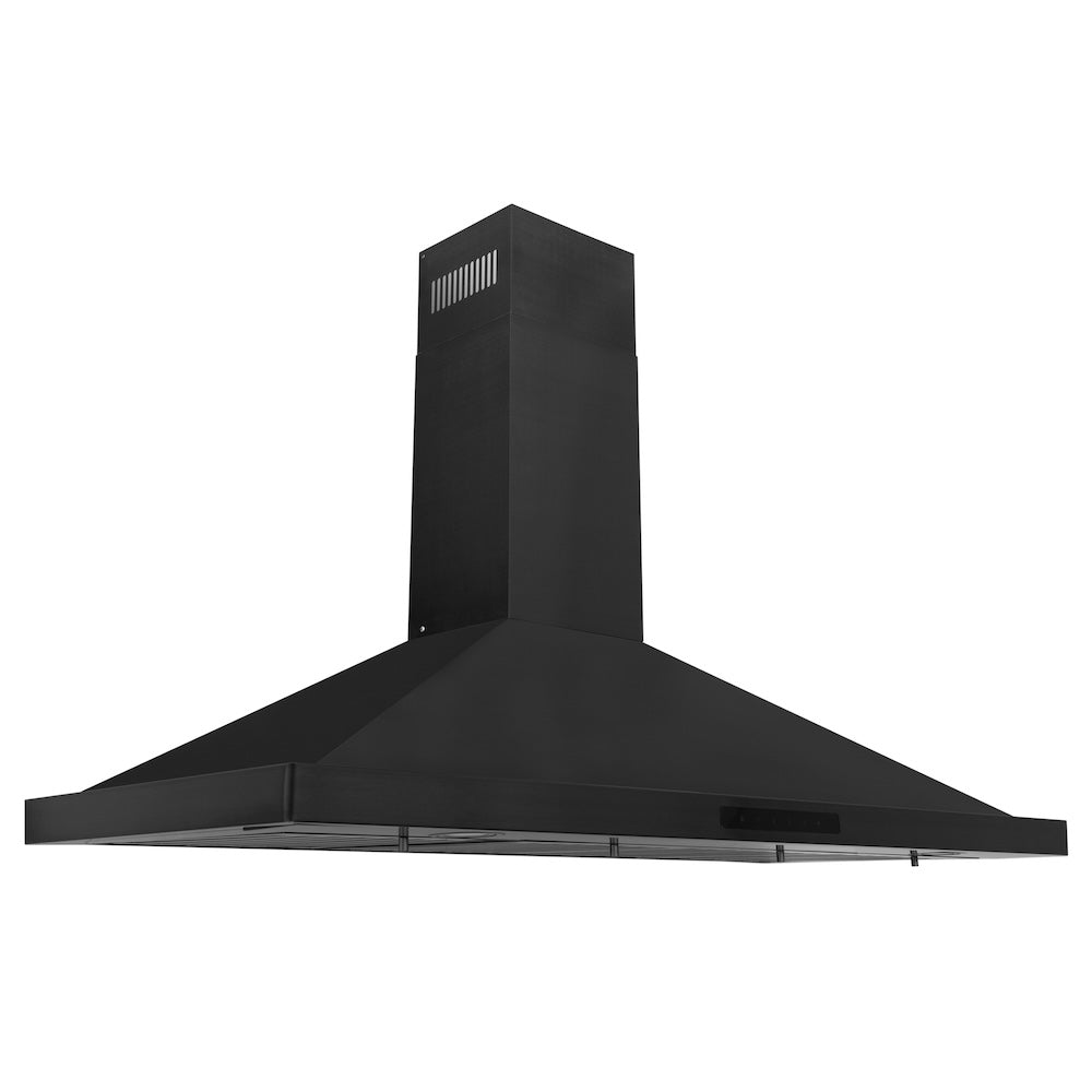 ZLINE 42 in. Convertible Vent Wall Mount Range Hood in Black Stainless Steel (BSKBN-42)