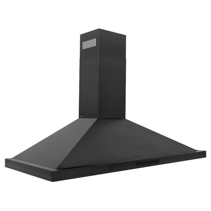 ZLINE 48 in. Convertible Vent Wall Mount Range Hood in Black Stainless Steel (BSKBN-48)