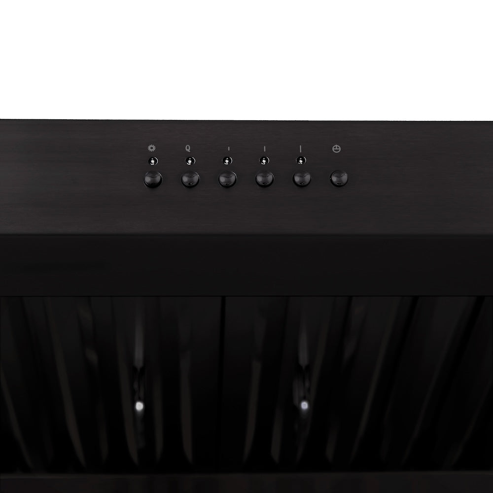 ZLINE 30 in. 600 CFM Ducted Under Cabinet Range Hood in Black Stainless Steel (BS623-30)