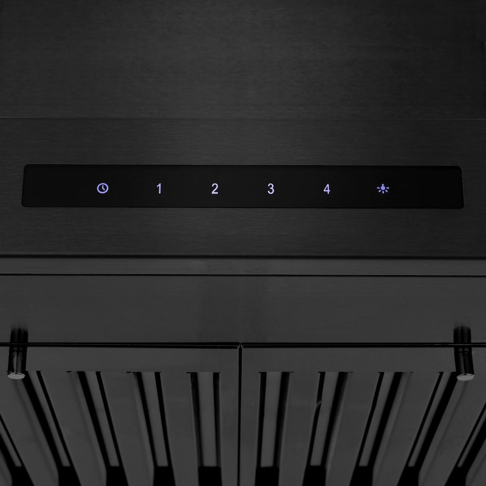 ZLINE 24 in. Convertible Vent Wall Mount Range Hood in Black Stainless Steel (BSKEN-24)