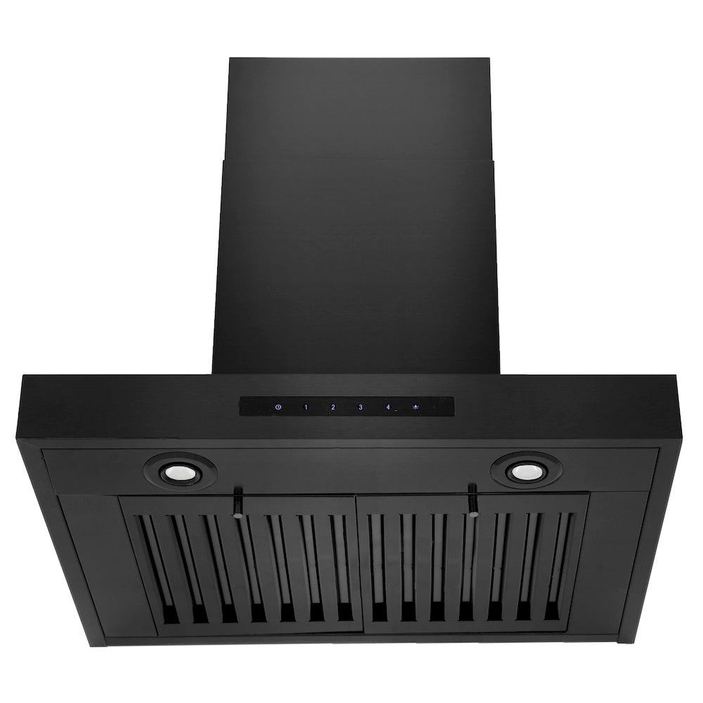 ZLINE 24 in. Convertible Vent Wall Mount Range Hood in Black Stainless Steel (BSKEN-24)