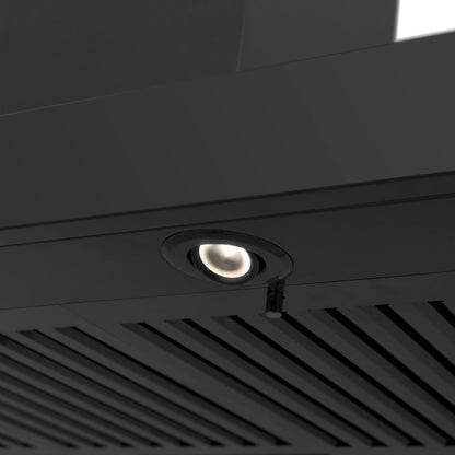 ZLINE 36 in. CrownSound™ Ducted Vent Wall Mount Range Hood in Black Stainless Steel with Built-in Bluetooth Speakers (BSKENCRN-BT-36)
