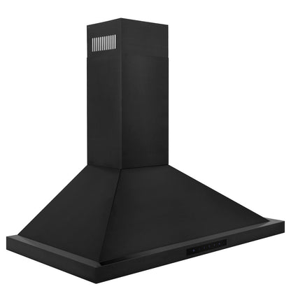 ZLINE 36 in. Convertible Vent Wall Mount Range Hood in Black Stainless Steel (BSKBN-36)