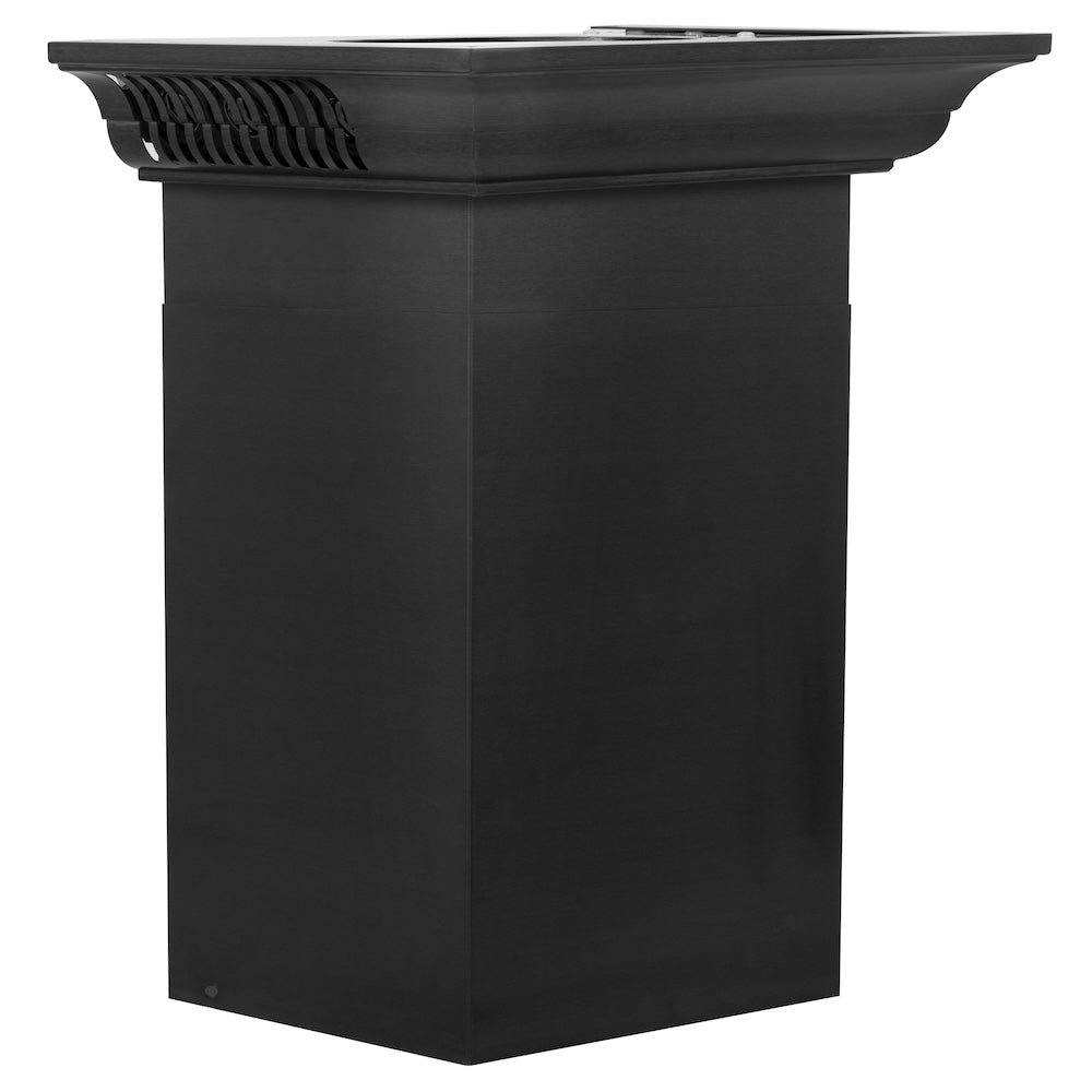 ZLINE 48 in. CrownSound™ Ducted Vent Wall Mount Range Hood in Black Stainless Steel with Built-in Bluetooth Speakers (BSKBNCRN-BT-48)