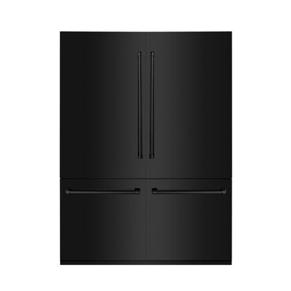 ZLINE 60" Built-In Refrigerator with Bottom Freezer, Water & Ice Dispenser – Black Stainless Steel (RBIV-BS-60)