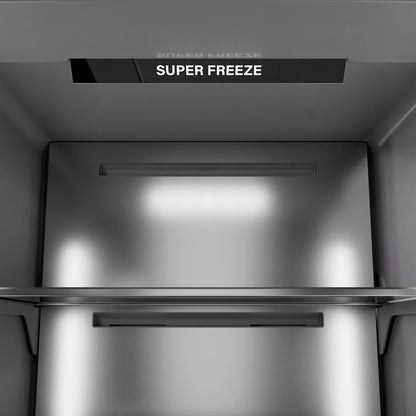ZLINE 18 in. 8.6 cu. ft. Panel Ready Left Hinge Column Freezer with Graphite Gray Interior (RBCFVL-18)