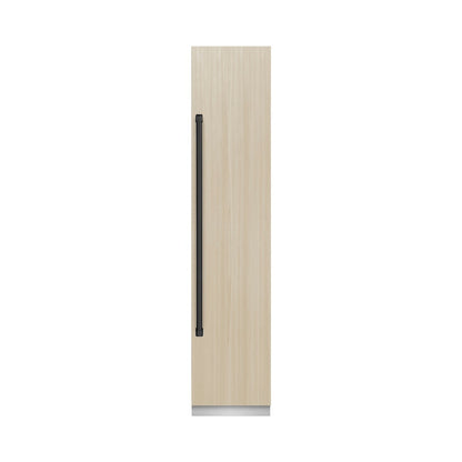 ZLINE Autograph Edition 18 in. 8.6 cu. ft. Panel Ready Right Hinge Column Freezer with Graphite Gray Interior and Matte Black Accents (RBCFVRZ-18-MB)