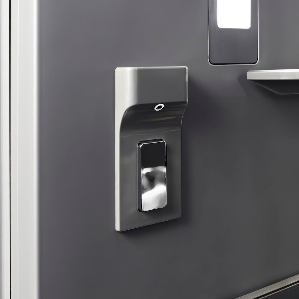 ZLINE Autograph Edition 30 in. 16.7 cu. ft. Panel Ready Column Refrigerator with Graphite Gray Interior and Champagne Bronze Accents (RBCRVZ-30-CB)