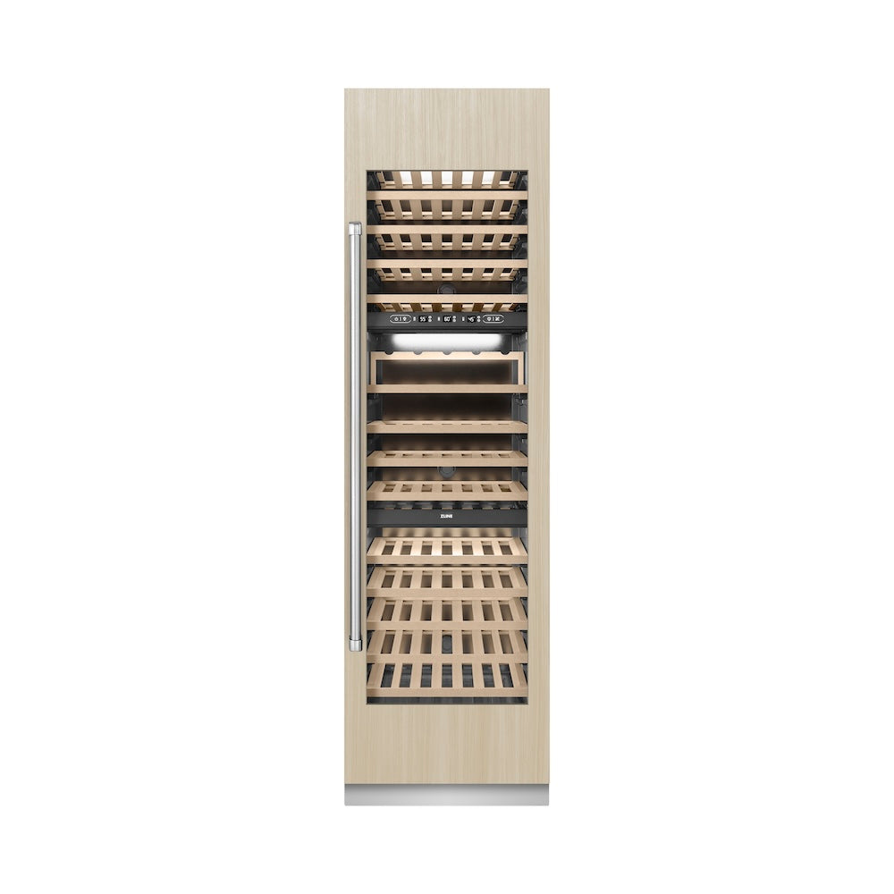 ZLINE 24 in. 12.4 cu. ft. Triple Zone 100 Bottle Panel Ready Column Wine Cooler (RBCWV-24)