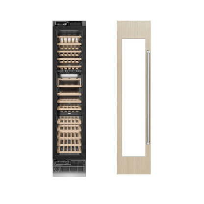ZLINE 18 in. 9.0 cu. ft. Triple Zone 68 Bottle Panel Ready Left Hinge Column Wine Cooler (RBCWVL-18)