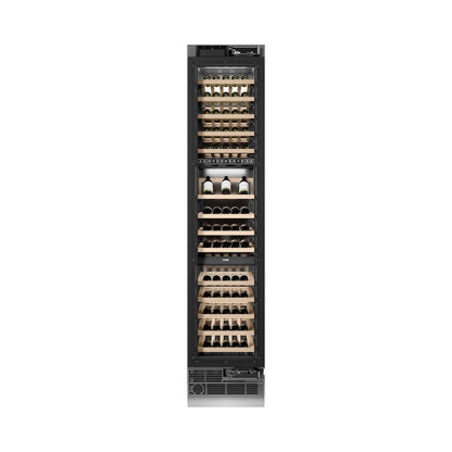 ZLINE 18 in. 9.0 cu. ft. Triple Zone 68 Bottle Panel Ready Right Hinge Column Wine Cooler (RBCWVR-18)