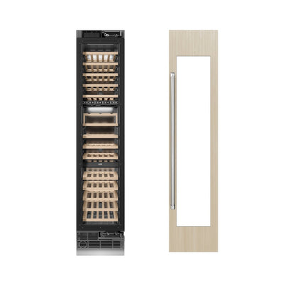ZLINE 18 in. 9.0 cu. ft. Triple Zone 68 Bottle Panel Ready Right Hinge Column Wine Cooler (RBCWVR-18)