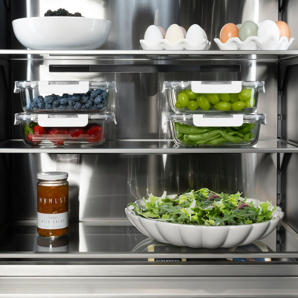 ZLINE 30 in. 16.7 cu. ft. Column Refrigerator in Satin Stainless Steel with Graphite Gray Interior (RCRV-SN-30)