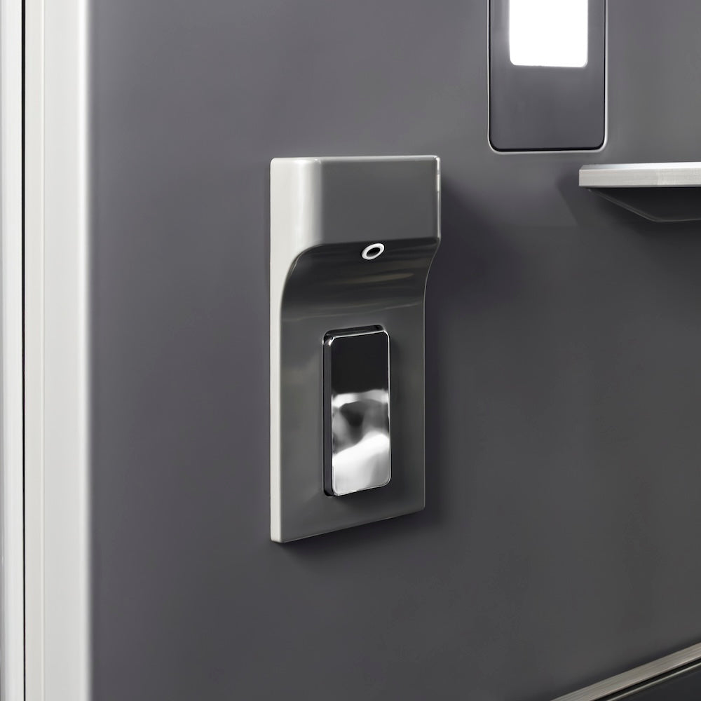 ZLINE 30 in. 16.7 cu. ft. Column Refrigerator in Satin Stainless Steel with Graphite Gray Interior (RCRV-SN-30)