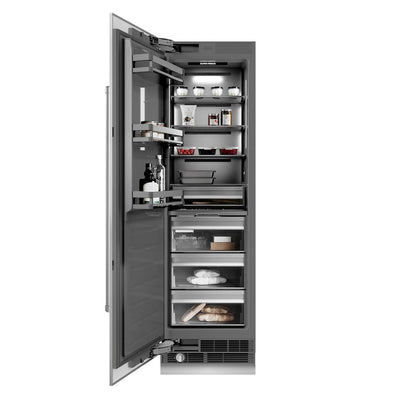 ZLINE 24 in. 12.4 cu. ft. Column Freezer in Stainless Steel with Graphite Gray Interior (RCFV-304-24)