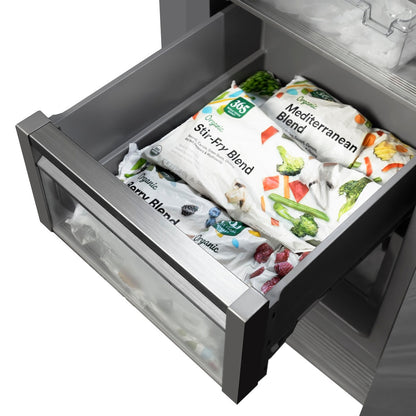 ZLINE 18 in. 8.6 cu. ft. Right Hinge Column Freezer in Stainless Steel with Graphite Gray Interior (RCFVR-304-18)