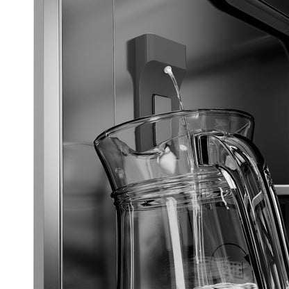 ZLINE 36 in. 19.6 cu. ft. French Door Built-In Bottom Freezer Refrigerator with Water Dispenser and Ice Maker in Stainless Steel with Stainless Steel Interior (SRBIV-304-36)