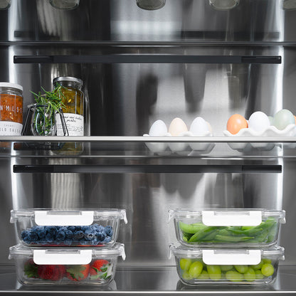 ZLINE Autograph Edition 36 in. 19.6 cu. ft. French Door Built-In Bottom Freezer Refrigerator with Water Dispenser and Ice Maker in Stainless Steel with Stainless Steel Interior and Polished Nickel Helix Handles (SRBIVZ-30436KPN)