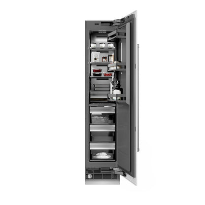 ZLINE 18 in. 8.6 cu. ft. Right Hinge Column Freezer in White Matte with Graphite Gray Interior (RCFVR-WM-18)