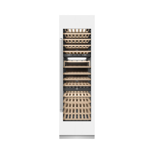 ZLINE 24 in. 12.4 cu. ft. Triple Zone 100 Bottle Column Wine Cooler in White Matte (RCWV-WM-24)