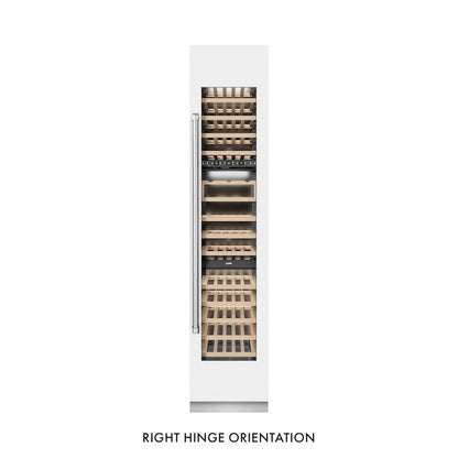 ZLINE 18 in. 9.0 cu. ft. Triple Zone 68 Bottle Right Hinge Column Wine Cooler in White Matte (RCWVR-WM-18)