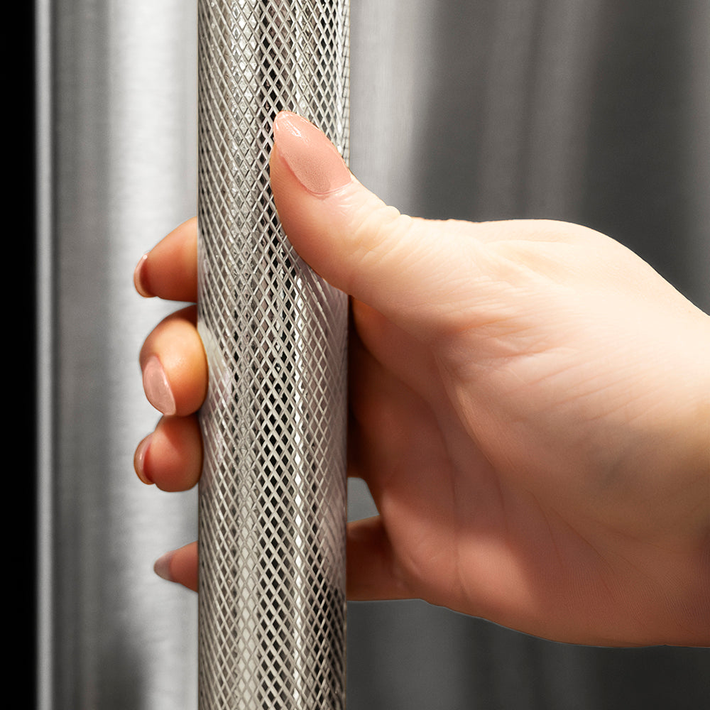 ZLINE Autograph Edition 30 in. Built-In Refrigerator Helix Handles (Set of 2) in Polished Nickel (RBIVHZ-K-PN-30)