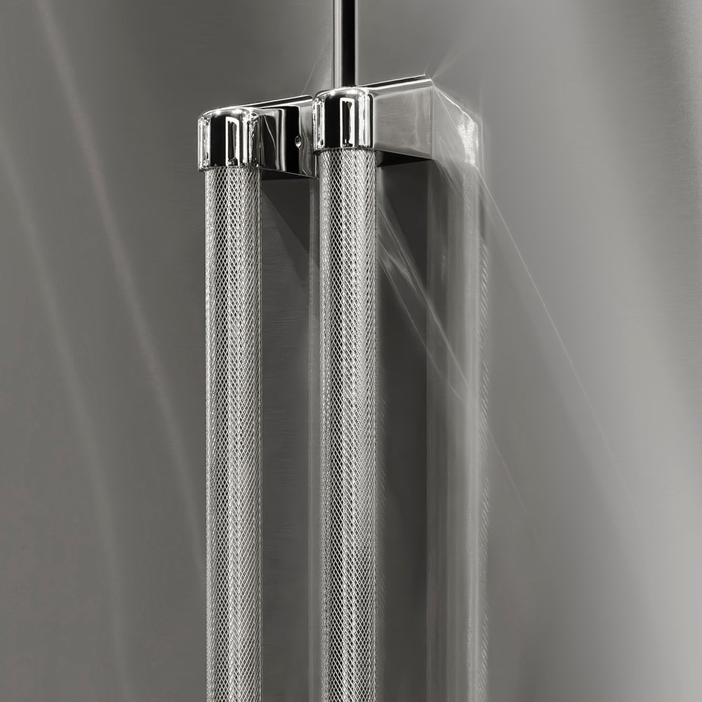 ZLINE Autograph Edition 36 in. Built-In Refrigerator Helix Handles (Set of 3) in Polished Nickel (RBIVHZ-K-PN-36)