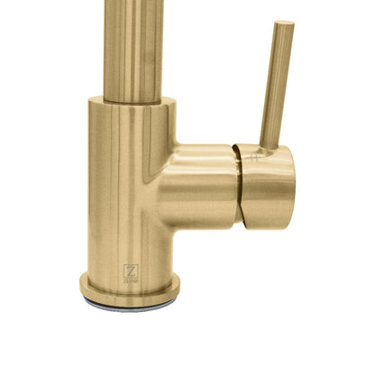 ZLINE Autograph Edition Edison Pull Down Single Handle Kitchen Faucet in Champagne Bronze (EDS-KF-CB)