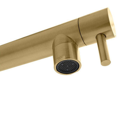 ZLINE Autograph Edition Van Gogh Pull Down Spring Kitchen Faucet with Pot Filler in Champagne Bronze (VNG-KF-CB)
