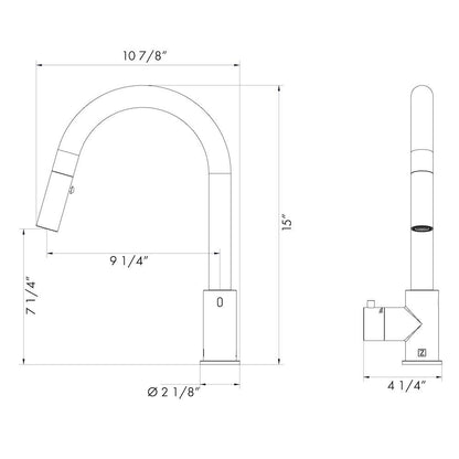 ZLINE Gemini Touchless Kitchen Faucet in Chrome (GEM-KFS-CH)