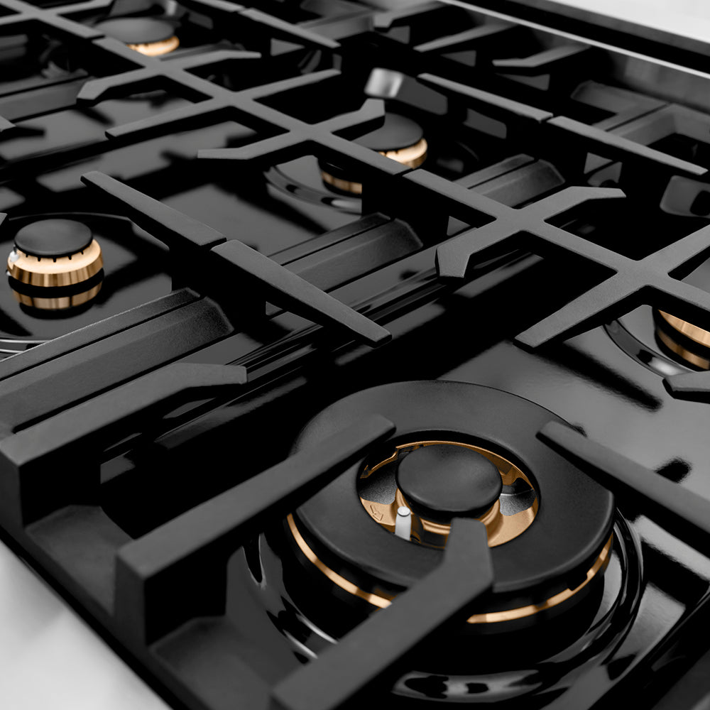ZLINE 48 in. Classic Gas Rangetop with 8 Burners and Porcelain Cooktop in Stainless Steel (RT48)
