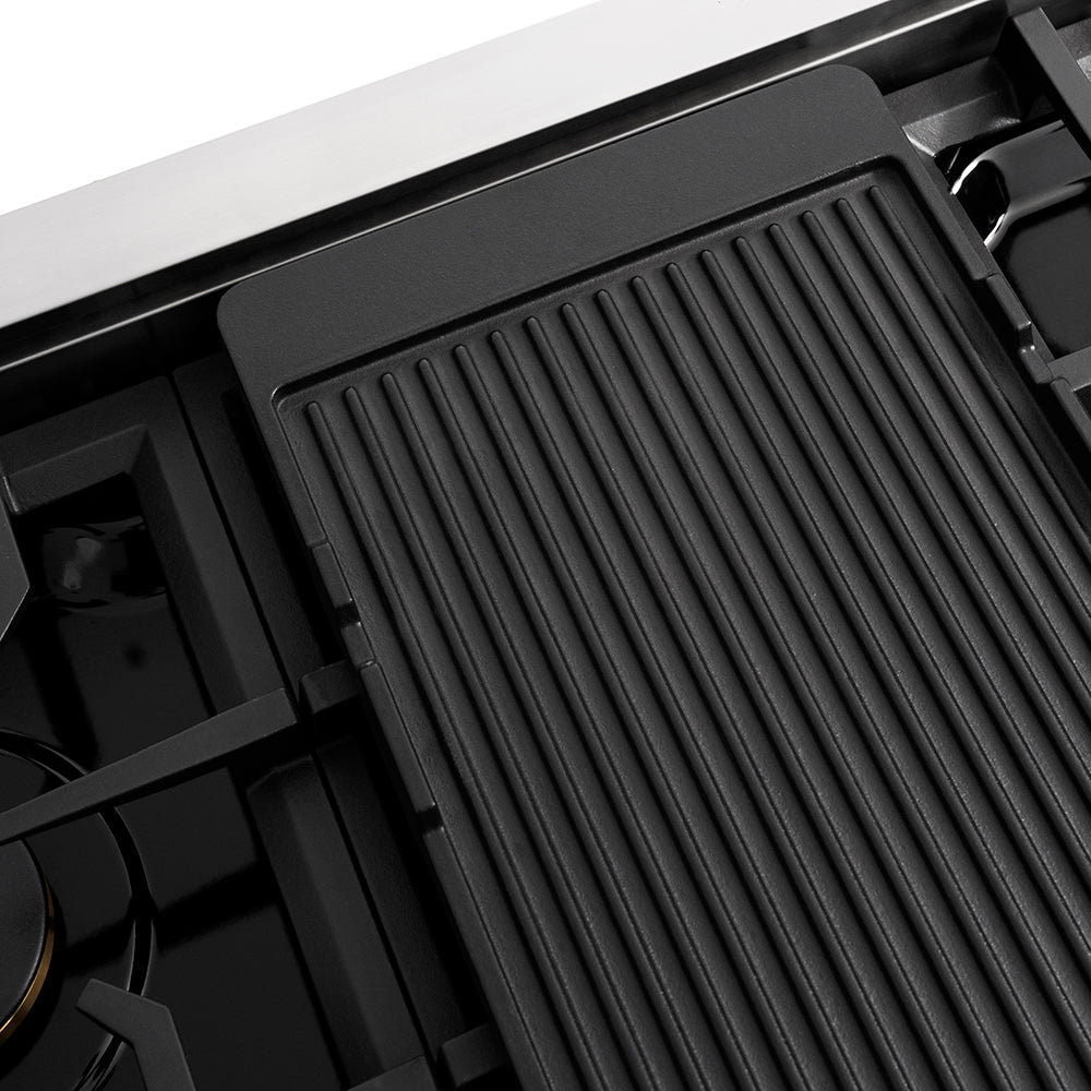 ZLINE 48 in. Classic Gas Rangetop with 8 Burners and Porcelain Cooktop in Stainless Steel (RT48)