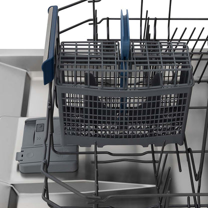 ZLINE 24 in. Tallac Series 3rd Rack Dishwasher with Blue Matte Panel and Traditional Handle, 51dBa (DWV-BM-24)
