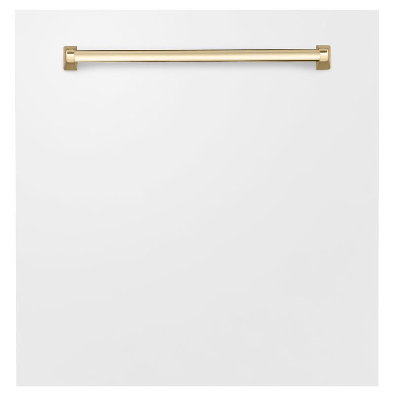 ZLINE 24" Autograph Edition Monument Dishwasher Panel in White Matte (DPMTZ-WM-24)