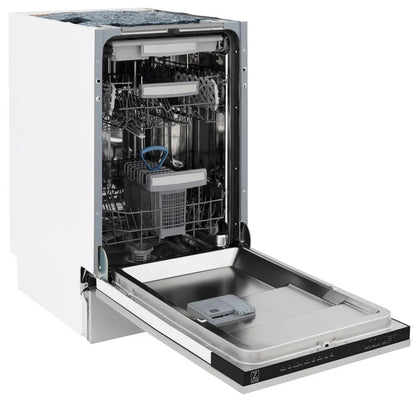 ZLINE 18 in. Compact Top Control Dishwasher with Stainless Steel Tub and Traditional Handle, 52dBa (DW-18)