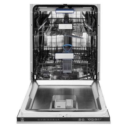 ZLINE 36 in. Kitchen Package with Stainless Steel Dual Fuel Range, Range Hood, Microwave Drawer and Tall Tub Dishwasher (4KP-RARH36-MWDWV)