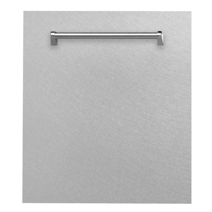 ZLINE 36 in. Kitchen Package with Satin Stainless Dual Fuel Range, Ducted Vent Range Hood and Dishwasher (3KP-RASRH36-DW)