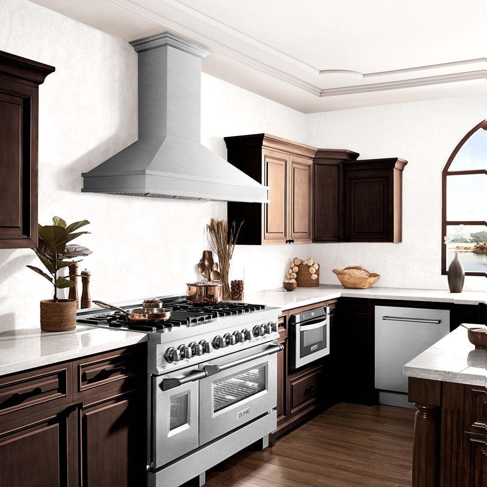 ZLINE 30 in. Designer Series Ducted Wall Mount Range Hood in Satin Stainless Steel (8656S-30)