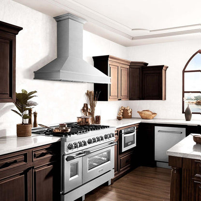 ZLINE 48 in. Designer Series Wall Mount Range Hood in Satin Stainless Steel (8656S-48)