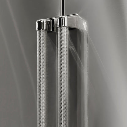 ZLINE Autograph Edition 36 in. Freestanding French Door Refrigerator Helix Handles (Set of 4) in Polished Nickel (RFMHZ-36-K-PN)