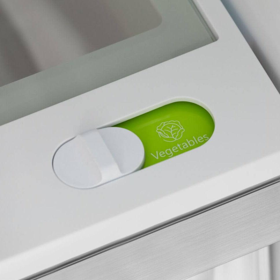 ZLINE Autograph Edition 36 in. 22.5 cu. ft. Counter-Depth French Door Refrigerator with Ice Maker in Fingerprint-Resistant Stainless Steel with Polished Gold Traditional Handles (RFMZ-36-G)