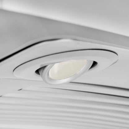 ZLINE 30 in. CrownSound™ Ducted Vent Island Mount Range Hood in Stainless Steel and Glass with Built-in Bluetooth Speakers (GL9iCRN-BT-30)