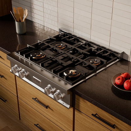 ZLINE 30 in. Classic Gas Rangetop with 4 Burner DuoPro™ Cooktop in Stainless Steel (PCRT30)