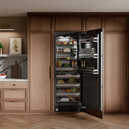 ZLINE 30 in. 16.7 cu. ft. Panel Ready Column Refrigerator with Graphite Gray Interior (RBCRV-30)