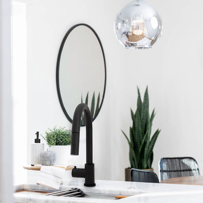 ZLINE Autograph Edition Gemini Touchless Kitchen Faucet in Matte Black (GEM-KFS-MB)