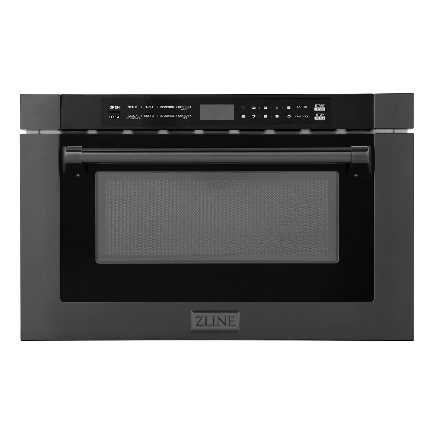 Autograph Edition Microwave Drawer with Traditional Handle in Black Stainless and Champagne Bronze (MWDZ-30-BS-CB)