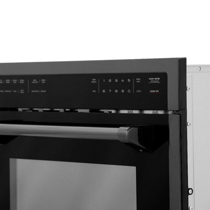 ZLINE 24 in. Black Stainless Steel Built-in Convection Microwave Oven with Speed and Sensor Cooking (MWO-24-BS)