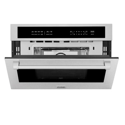 ZLINE 30 in. 1.6 cu ft. Built-in Convection Microwave Oven in Satin Stainless Steel with Speed and Sensor Cooking (MWO-30-SS)
