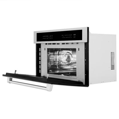 ZLINE 30 in. 1.6 cu ft. Built-in Convection Microwave Oven in Satin Stainless Steel with Speed and Sensor Cooking (MWO-30-SS)